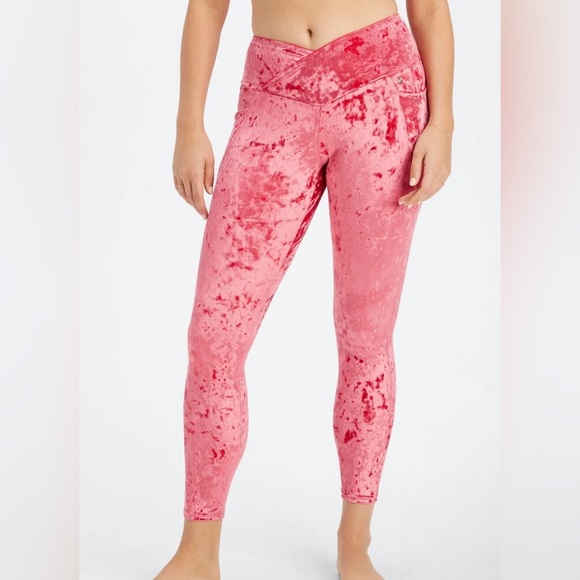 FABLETICS Crushed Velour Crossover Legging - Picture 2 of 4
